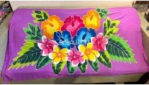 New Design Rayon Sarong Hand Painted Flower Design Best Quality